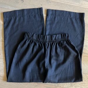 Only Child Cove Wide Leg Pants Black Size Medium Tencel
